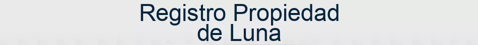Registro Propiedad de Luna