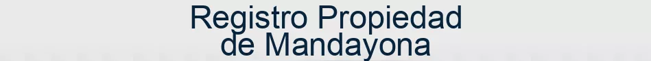 Registro Propiedad de Mandayona