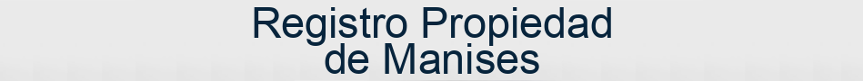 Registro Propiedad de Manises