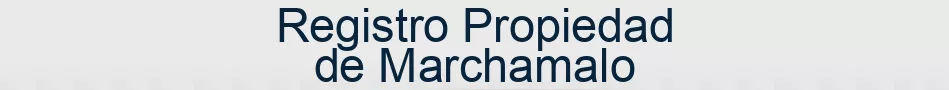Registro Propiedad de Marchamalo