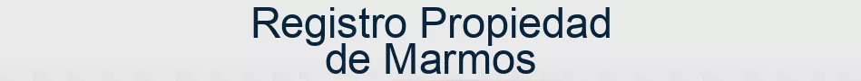 Registro Propiedad de Marmos