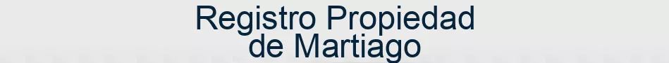 Registro Propiedad de Martiago