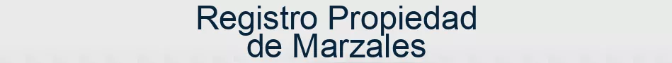 Registro Propiedad de Marzales