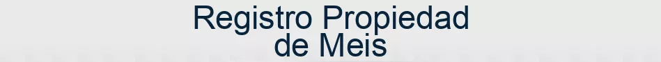 Registro Propiedad de Meis