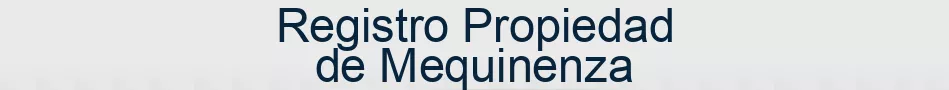 Registro Propiedad de Mequinenza
