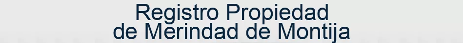 Registro Propiedad de Merindad de Montija
