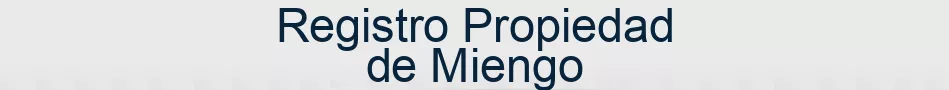 Registro Propiedad de Miengo