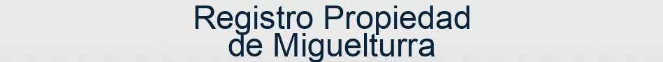 Registro Propiedad de Miguelturra