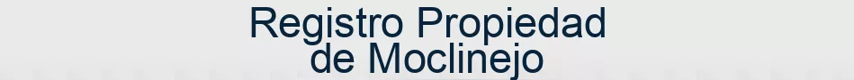 Registro Propiedad de Moclinejo