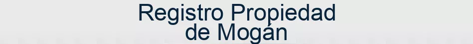 Registro Propiedad de Mogán