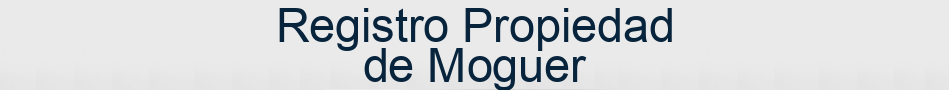 Registro Propiedad de Moguer
