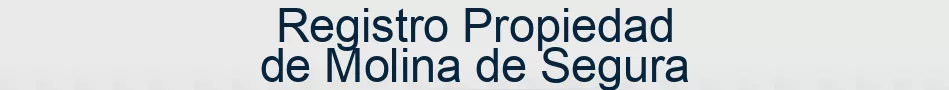 Registro Propiedad de Molina de Segura