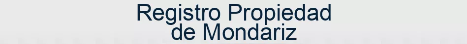 Registro Propiedad de Mondariz