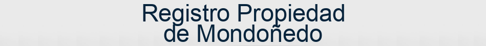 Registro Propiedad de Mondoñedo