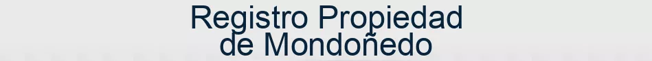 Registro Propiedad de Mondoñedo