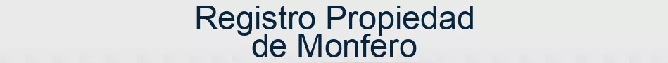 Registro Propiedad de Monfero