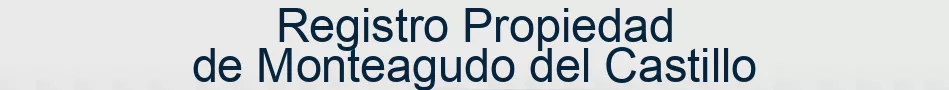 Registro Propiedad de Monteagudo del Castillo