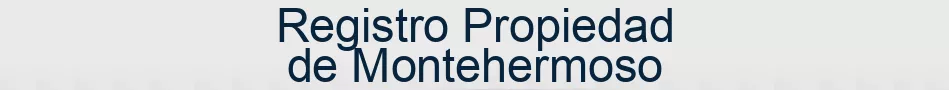 Registro Propiedad de Montehermoso