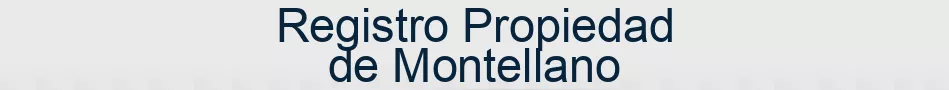Registro Propiedad de Montellano