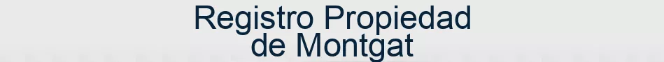 Registro Propiedad de Montgat
