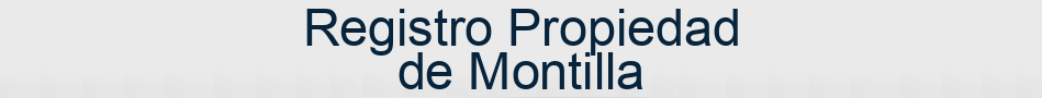 Registro Propiedad de Montilla