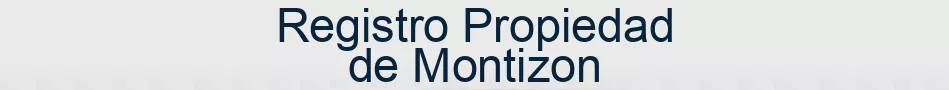 Registro Propiedad de Montizon