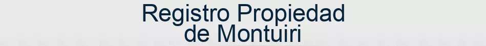 Registro Propiedad de Montuiri