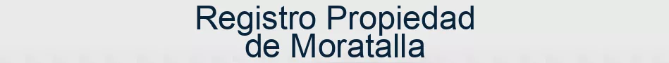 Registro Propiedad de Moratalla
