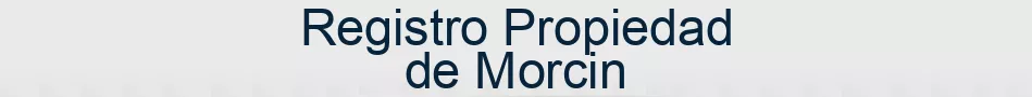 Registro Propiedad de Morcin