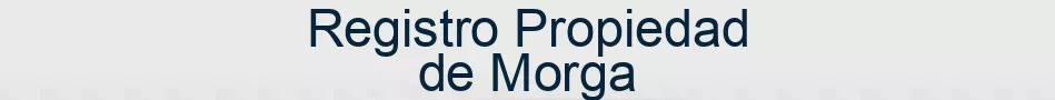 Registro Propiedad de Morga