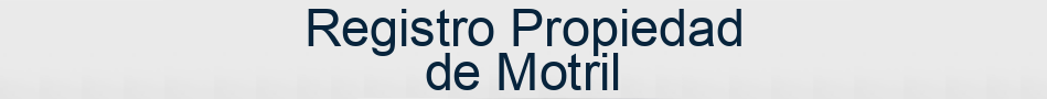 Registro Propiedad de Motril