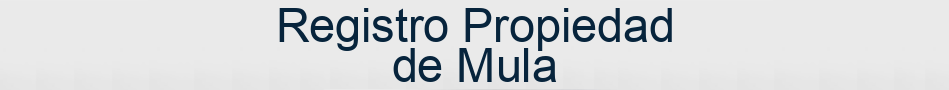 Registro Propiedad de Mula