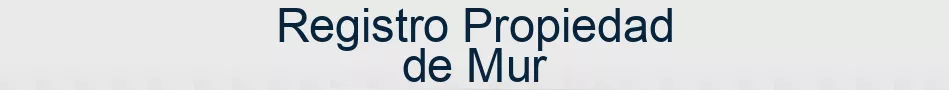Registro Propiedad de Mur
