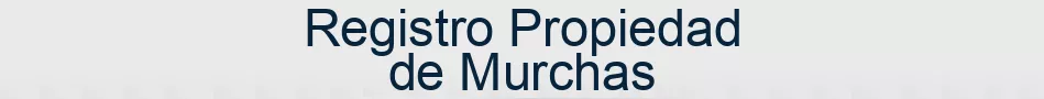 Registro Propiedad de Murchas