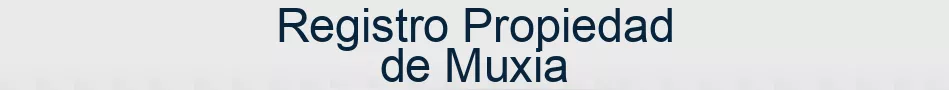 Registro Propiedad de Muxia