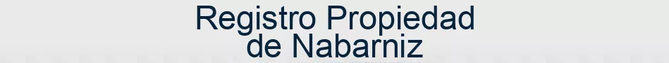 Registro Propiedad de Nabarniz