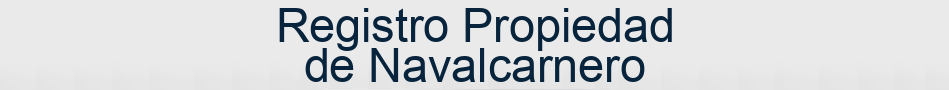 Registro Propiedad de Navalcarnero