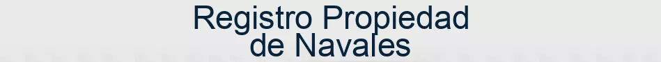 Registro Propiedad de Navales