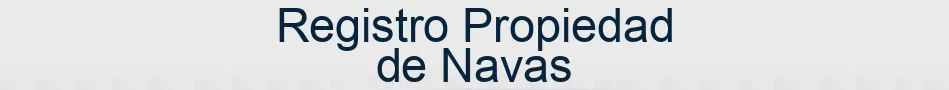 Registro Propiedad de Navas