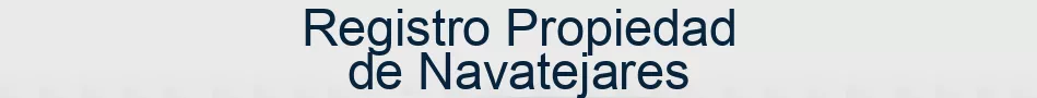 Registro Propiedad de Navatejares