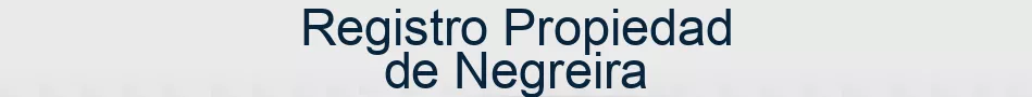Registro Propiedad de Negreira
