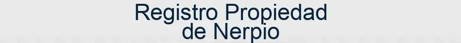 Registro Propiedad de Nerpio