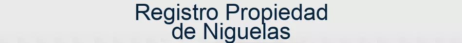 Registro Propiedad de Niguelas