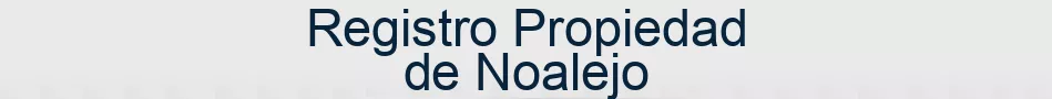 Registro Propiedad de Noalejo
