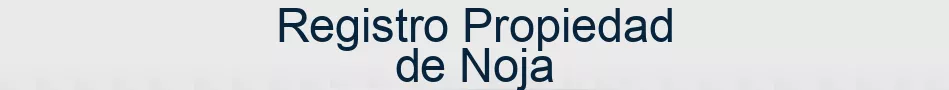 Registro Propiedad de Noja