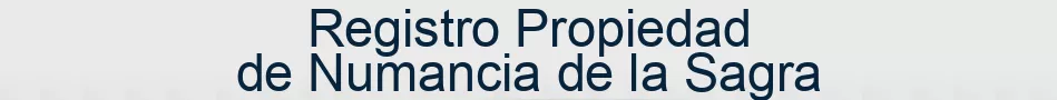 Registro Propiedad de Numancia de la Sagra