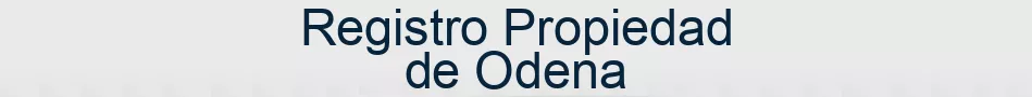 Registro Propiedad de Odena