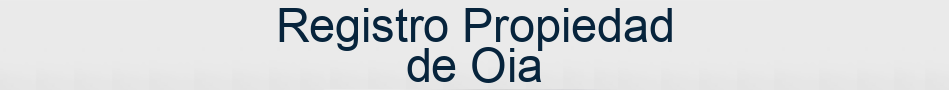 Registro Propiedad de Oia