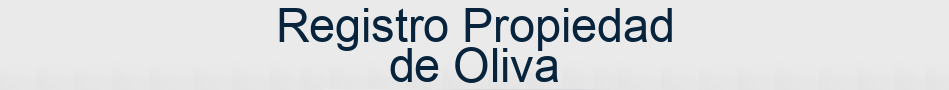 Registro Propiedad de Oliva
