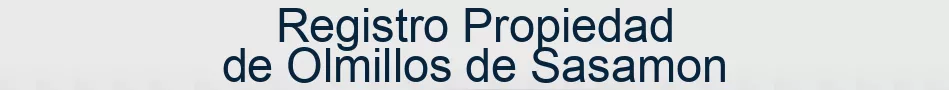 Registro Propiedad de Olmillos de Sasamon